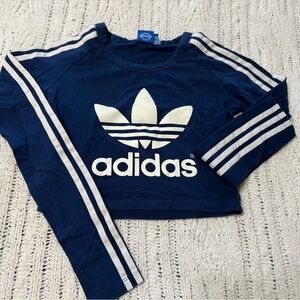 Adidas Women Blue Long Sleeve Shirt